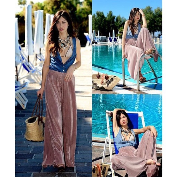 ✨PARIS✨ Fabulous accordion pleats wide leg pants - Picture 4 of 4